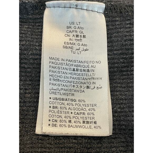 Goodthreads Gray hoodie men's Large Tall - Picture 6 of 7